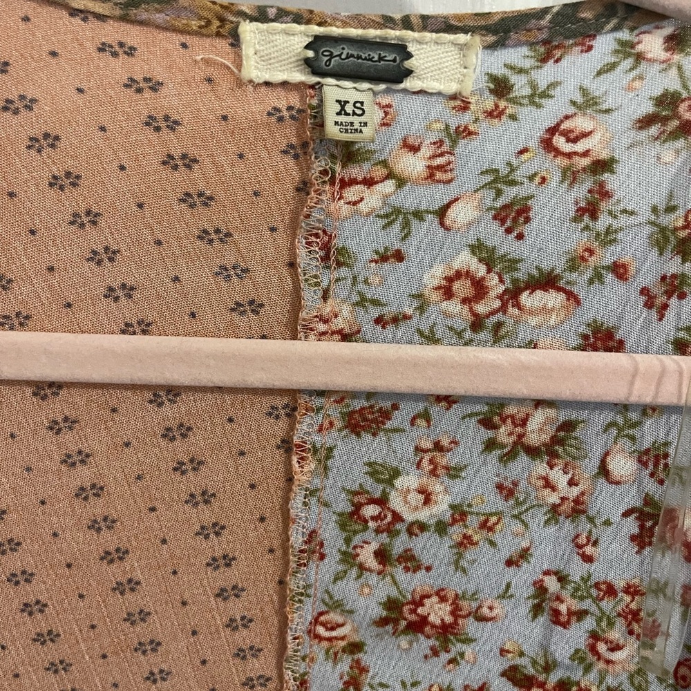 Gimmicks Patchwork Duster Kimono - image 3